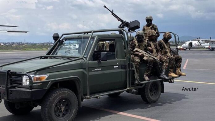 Kenyan soldiers in the Democratic Republic of the Congo